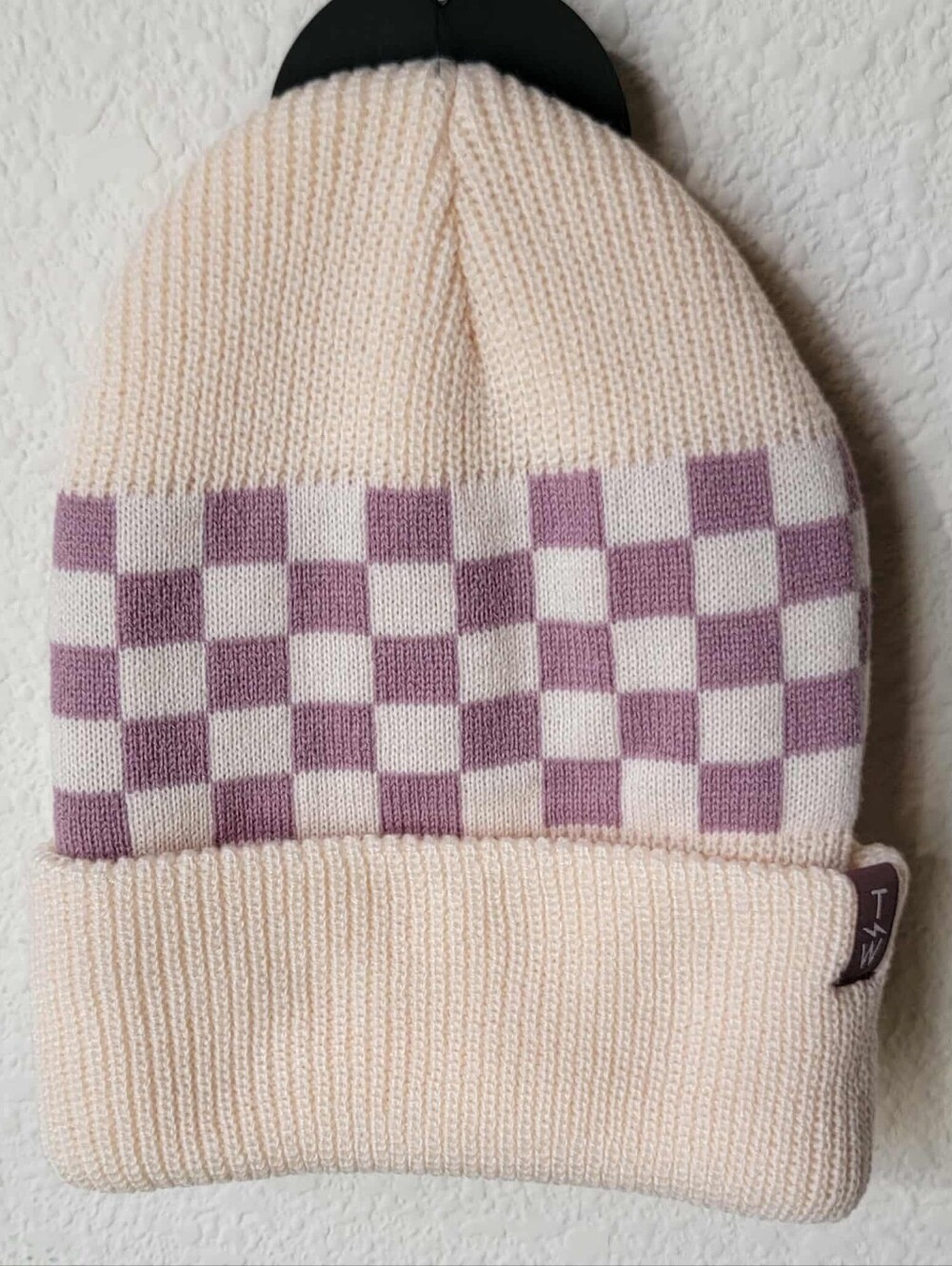 Tiny Whales Checkered Toddler Beanie